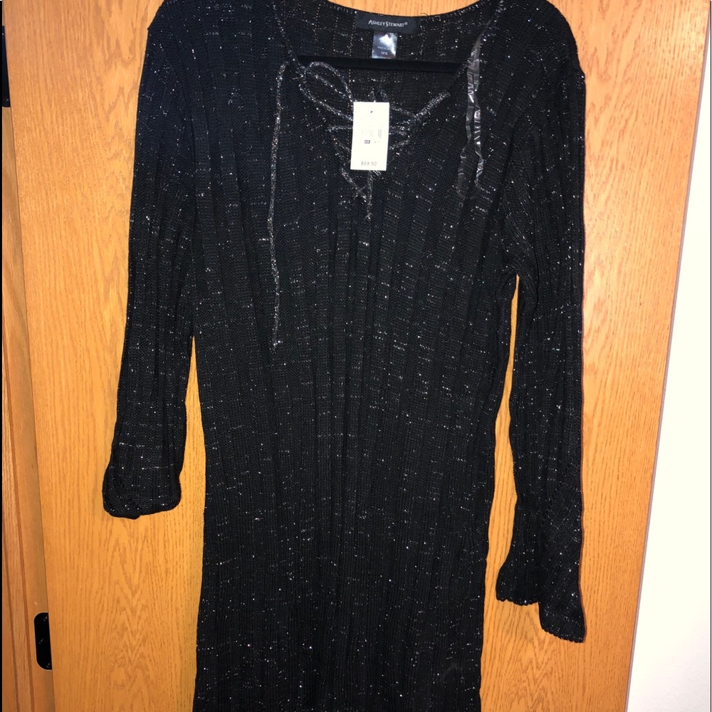Black sweater dress